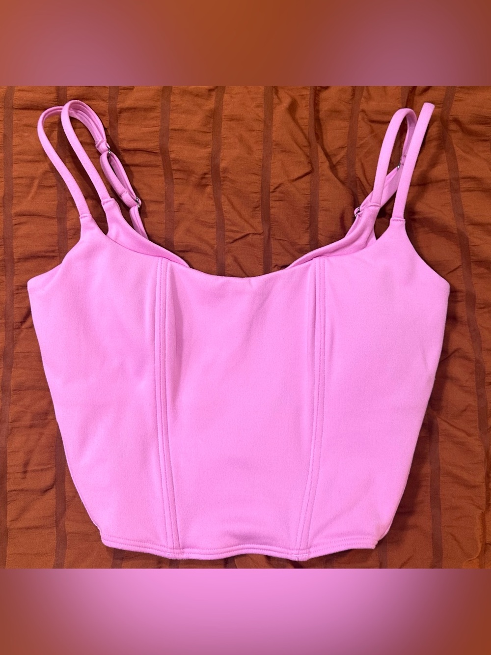 Women’s Pink Corset Tank Top